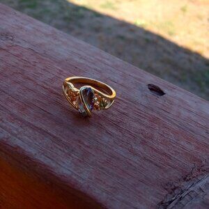 Created alexandrite women's ring